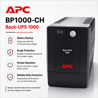 Schneider Back-UPS BP1000CH 1000VA 600W UPS 165-266V Batterie de secours Bureau