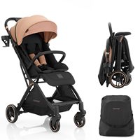 Poussette de voyage pour bébé avec logo personnalisé OEM, légère, en aluminium, pliable, avec sac de rangement, certifiée EN1888