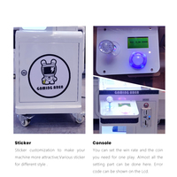 Machine à griffes sans numéraire belle grue attraper des jouets en peluche distributeur automatique Machine à griffes avec accepteur de billets poupées grue griffe Machine de jeu
