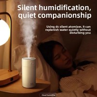 Nouvel humidificateur d'air USB pour la maison et la voiture, mini, faible bruit, fonction de minuterie, grande capacité 400 ml, aromathérapie, cadeau