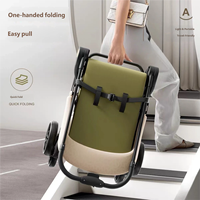 Poussette multifonctionnelle 3 en 1 pour bébé, poussette portable à 4 roues, poussette pliable pour bébé nouveau-né