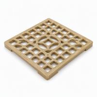 Grille décorative en PRV pour la couverture de fontaines urbaines et aménagements paysagers |   Panneau de grille en fibre de verre de couleur personnalisée avec service de découpe