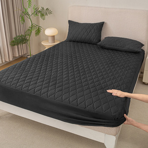 Tấm ga trải giường nệm bao gồm vua nữ hoàng Kích thước duy nhất Polyester sâu túi chần thoáng khí nệm bảo vệ chống thấm nước trải giường - Product Image 3