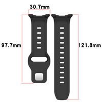 Drukknopgesp Zachte siliconen sportdesign outdoor horlogeband voor Samsung Watch 9 8 Classic vervangende band