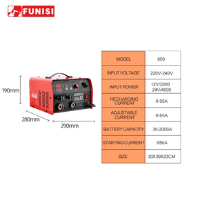 FUNISI Automatic <b>Car</b> 850A 220V Lcd Display Mobile Fast Power Charging Jump 850 <b>Car</b> Jump Starter - Product Image 4