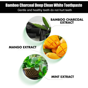 Dentifrice blanc profond au charbon de bambou Dents blanches profondes Nettoyage des taches dentaires Odeur buccale Soins bucco-dentaires - Product Image 6