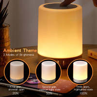 En gros, Enceinte Bluetooth portable, Mini lecteur sans fil, Lampe tactile LED colorée, Veilleuse de chevet pour un meilleur sommeil