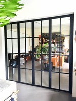 Porte battante française en acier, moderne, insonorisée, isolée, à double vitrage, pour usage extérieur/appartements, villas, commerce