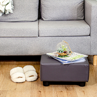 Repose-pieds petit tabouret Ottoman en cuir PU, siège moderne, repose-pieds sous le bureau, repose-pieds pour canapé