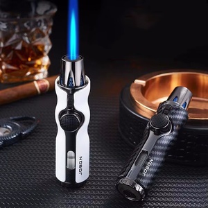 Encendedor de soplete de Metal personalizado de diseño moderno al por mayor para cigarros, cocina, encendedor de soplete de barbacoa recargable de Gas culinario - Product Image 1
