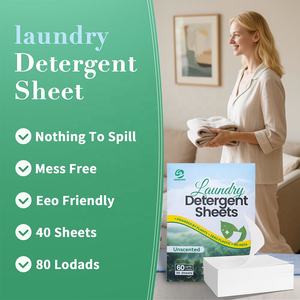 Hojas de Detergente para Ropa SANYUAN OEM ODM, Ecológicas, Desechables, Ligeras, Súper Concentradas e Hipoalergénicas - Product Image 1