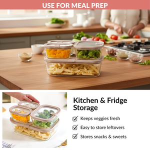 Recipiente de Vidrio para Almacenamiento de Alimentos con Tapa de Vidrio - Product Image 3