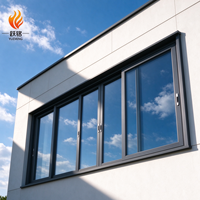 Fenêtre coulissante en PVC sur mesure, fabrication directe d'usine, double vitrage trempé, ventilation pour balcon, utilisation intérieure et extérieure