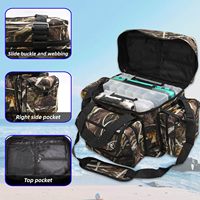 Sac et boîte de pêche résistants à l'eau pour eau salée et eau douce, capacité de rangement 3600, pour hommes, couleur camouflage 1968 1181 984in