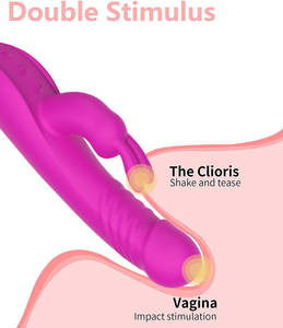 Vibrador de Punto G Sexy Bunny para Adultos, Recargable por USB, de Silicona, Impermeable, Masajeador de Varilla para Masturbación Femenina - Product Image 6