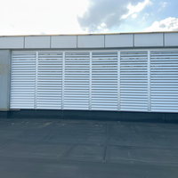 Volets de fenêtre à persiennes d'extérieur Volets en aluminium Options fixes/manuelles/électriques