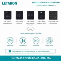 Boîtier de distribution LED LETARON 12/24V à 6 canaux contrôlé par capteur pour système d'éclairage sous comptoir et armoire