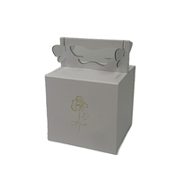Promotionnel personnalisé fantaisie cartonné personnalisé or estampage amical marketing graphique cadeaux artisanat boîte de papier avec poignée