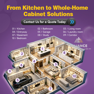 Shaker <b>Kitchen</b> Cabinets | CARB-2 Wooden <b>Kitchen</b> Cabinets For Project Builders | Durable <b>Kitchen</b> Cabinets For Commercial Projects - Product Image 4