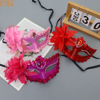 Masques de fête à motif floral pour Halloween, carnaval, saison des diplômes, masques de mascarade vintage en PVC, masques oculaires Phantom Opera – Grande Vente