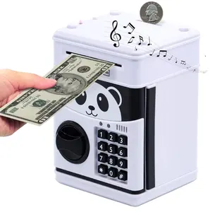 Panda Electronic Piggy Bank for Kids Cash Coin Cartoon ATM Money Saver Coin Bank for Kids Piggy Bank