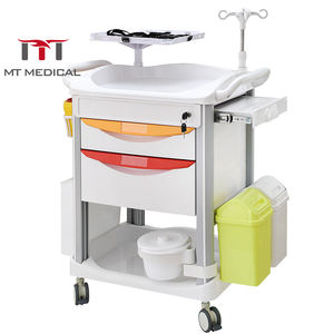 MT MEDICAL Chariot mobile d'ordinateur infirmier Hauteur réglable Chariot médical ABS <span class=keywords><strong>Poste</strong></span> <span class=keywords><strong>de</strong></span> <span class=keywords><strong>travail</strong></span> Ordinateur portable Chariot d'ordinateur d'hôpital - Product Image 6
