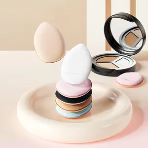 OEM ODM Free Sample Concealer Foundation Blending Sponge Air Cushion Mini Finger Pointed Powder Puff Sponge Small For Makeup