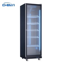 Refrigerador Comercial para Exhibición en Supermercados, Control Mecánico de Temperatura, Luz LED, Exhibición de Bebidas, Cerveza, Frutas, Verduras y Pasteles