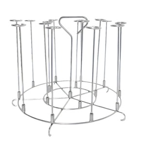 Support de broche pour friteuse à air en acier inoxydable 304, support <span class=keywords><strong>vertical</strong></span> pour barbecue, rôtissoire à viande, support pour aliments, accessoires de cuisine - Product Image 5
