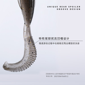 เหยื่อตกปลา The Great River Flows แบบนิ่ม ขนาด 2.7 นิ้ว หางงอ สำหรับตกปลาแบส ใช้ในแม่น้ำ - Product Image 3