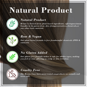 Confezione da 6 Tinte per Capelli Dabur <span class=keywords><strong>Henna</strong></span> Marrone Caffè, Semi-Permanente Senza Ammoniaca, Polvere Organica a Base di Erbe per Colore Naturale dei Capelli - Product Image 6