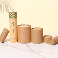 Tubes en carton recyclé biodégradable pour poudre libre et parfum, couleurs personnalisées, emballage cosmétique, design de marque