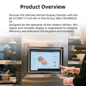 New 17-inch IP66 ik07 CE PoE điện VESA cảm ứng công nghiệp Màn hình tất cả-trong-một không quạt USB nối tiếp DVI 1080P kim loại trường hợp nhà bếp - Product Image 4