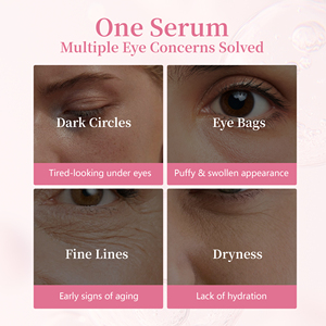 Suero <span class=keywords><strong>de</strong></span> <span class=keywords><strong>Ojos</strong></span> con Péptidos Rosados PDRN al por Mayor, Crema Antienvejecimiento para <span class=keywords><strong>Ojos</strong></span> con Efecto Lifting y Reafirmante, Hidratante con Escualano para Ojeras, Marca Privada - Product Image 2