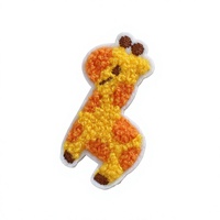 Patchs brodés en chenille à motifs animaux de dessin animé (Panda, Lapin, Ours) pour vêtements et chapeaux d'enfants, à coudre, personnalisation DIY