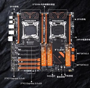 เมนบอร์ด 4 แชนแนล X99-F8D PLUS รองรับซีออน หน่วยความจำ DDR4 ซ็อกเก็ต LGA 2011-3 - Product Image 4