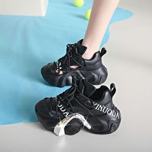 รองเท้าผ้าใบผู้หญิงระบายอากาศได้ดี สไตล์ลำลอง วิ่งออกกำลังกาย ฤดูร้อน พื้นหนา ยางพารา - Product Image 5