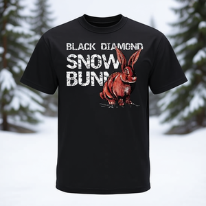 T-shirt Black Diamond Snow Bunny per adulti unisex a maniche corte - Product Image 3