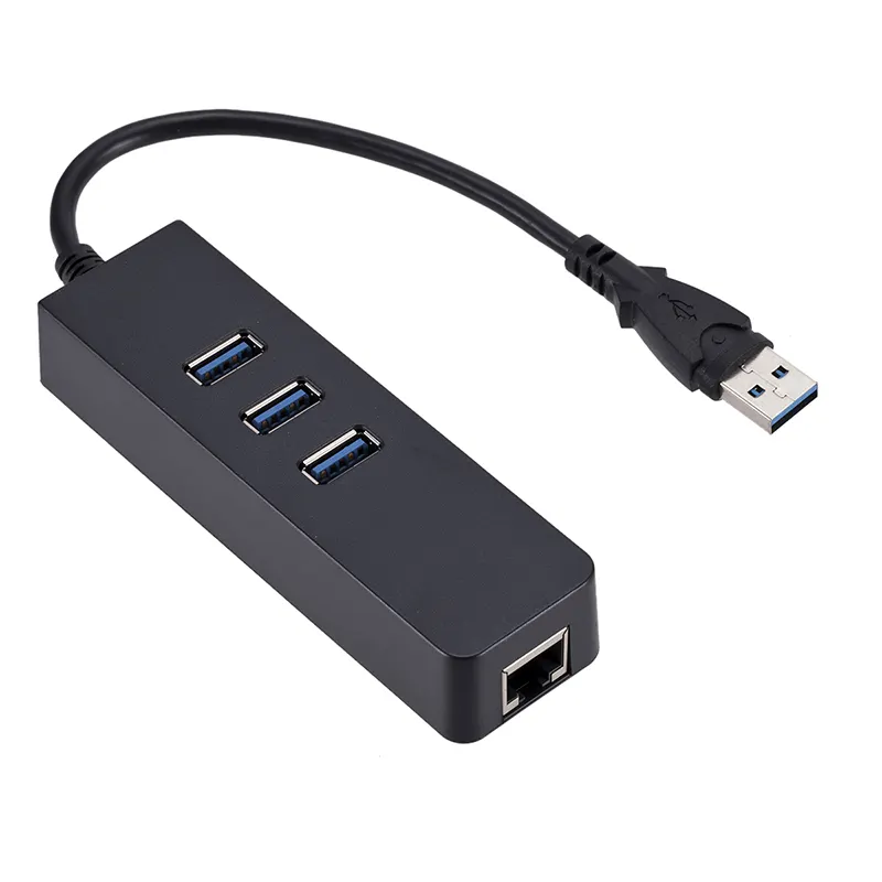 Ethernet Adapter Portable USB 3.0 untuk RJ45 10/100/1000 Mbps Jaringan LAN Kabel Adaptor untuk Chromebook,