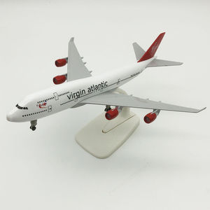 Modellino in Metallo Pressofuso di Boeing 747-400 Virgin <span class=keywords><strong>Atlantic</strong></span> Airways da 20cm con Carrelli di Atterraggio - Product Image 4