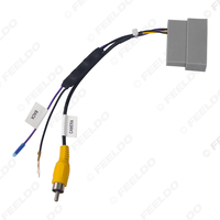Adaptateur de câblage de recul pour stationnement de voiture, prise vidéo femelle 32 broches, câble RCA avec carte de conversion d'alimentation 12V-6V pour modèles de voitures Honda