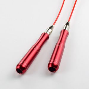 Aluminum Alloy Handle Self Locking Steel Wire Jump <b>Rope</b> Adjustable Length Fitness Equipment For Weight Loss And <b>Exercise</b> - Product Image 1