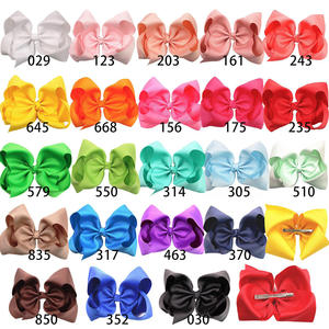 Cinta espiral grande de 8 pulgadas, lazos para el pelo de burbujas con Clips para niños, cinta de grogrén hecha a mano, lazo para el pelo, accesorios para bebés - Product Image 5