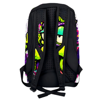 Sac à dos de luxe en polyester avec motif graffiti, sac à dos pour ordinateur portable mignon, sac à dos de sport décontracté moderne à motif de dessin animé pour garçons