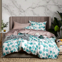 Ensemble de literie 3 pièces de luxe 100% coton 300TC draps de housse de couette à fleurs pour lit King Sizes ensembles de lit à fleurs colorées pour la maison