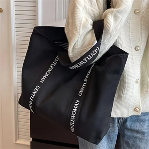 Chất lượng cao bán buôn biểu tượng tùy chỉnh dây kéo túi in Thư Lớn phụ nữ <span class=keywords><strong>Canvas</strong></span> Tote Túi - Product Image 5