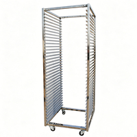 Étagère de refroidissement rotative pliable multicouche en acier inoxydable 304 pour four, chariot de refroidissement pour boulangerie, étagère à pain en treillis métallique