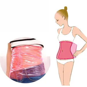 Reusable PVC Slim Film Sauna Sweat Belly Tummy Slimmer Waist Trainer Body Shaper Belt Lose Weight Wrist Waist Slimming Wrap