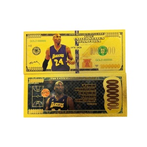 Billet de banque commémoratif des athlètes américains Kobe, <span class=keywords><strong>James</strong></span> et <span class=keywords><strong>Jordan</strong></span>, à personnaliser pour autocollant - Product Image 3