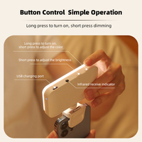 Lampes vidéo LED 360° pleine couleur, lumière d'appoint LED portable pour téléphone avec pince pour la photographie
